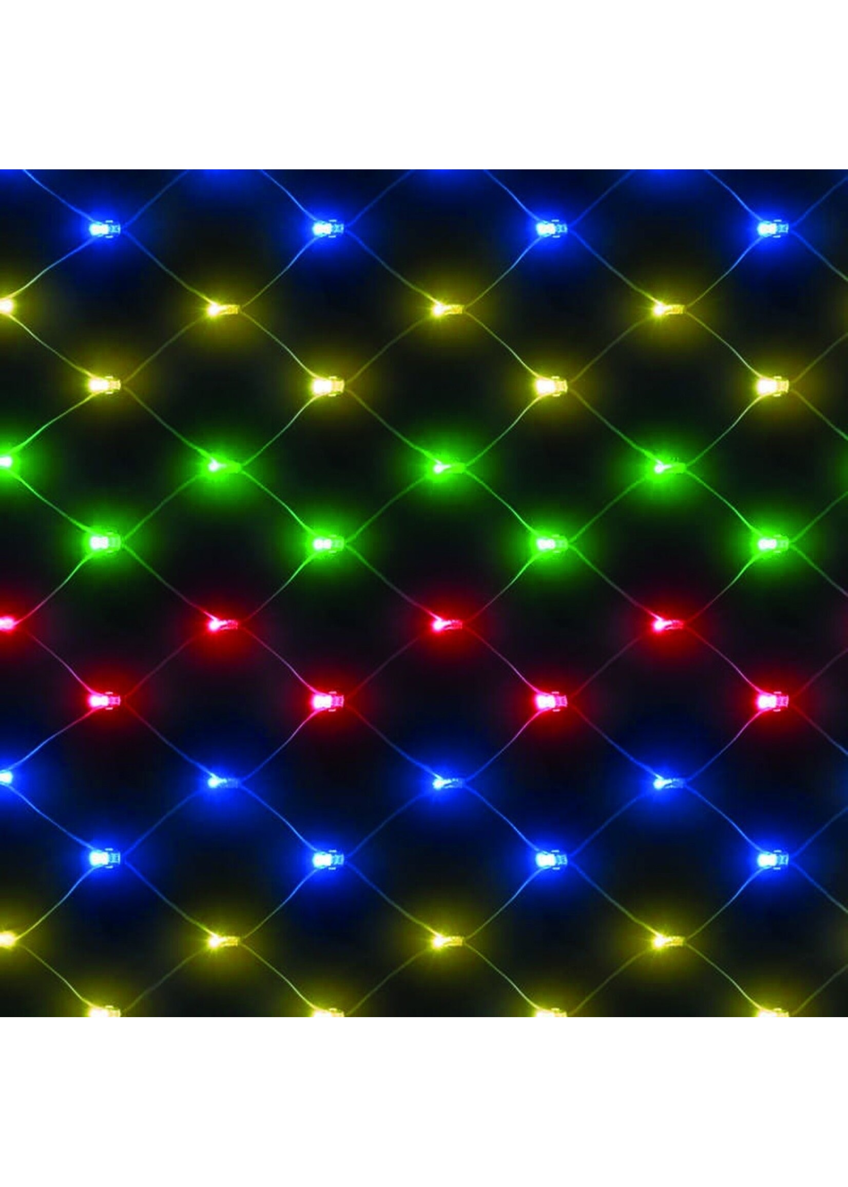 Snowtime Chasing Net Lights Multi Coloured
