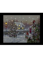Snowtime Light up Canvas Picture