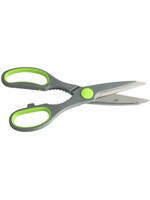 Fackelmann Scissors - soft grip green handle