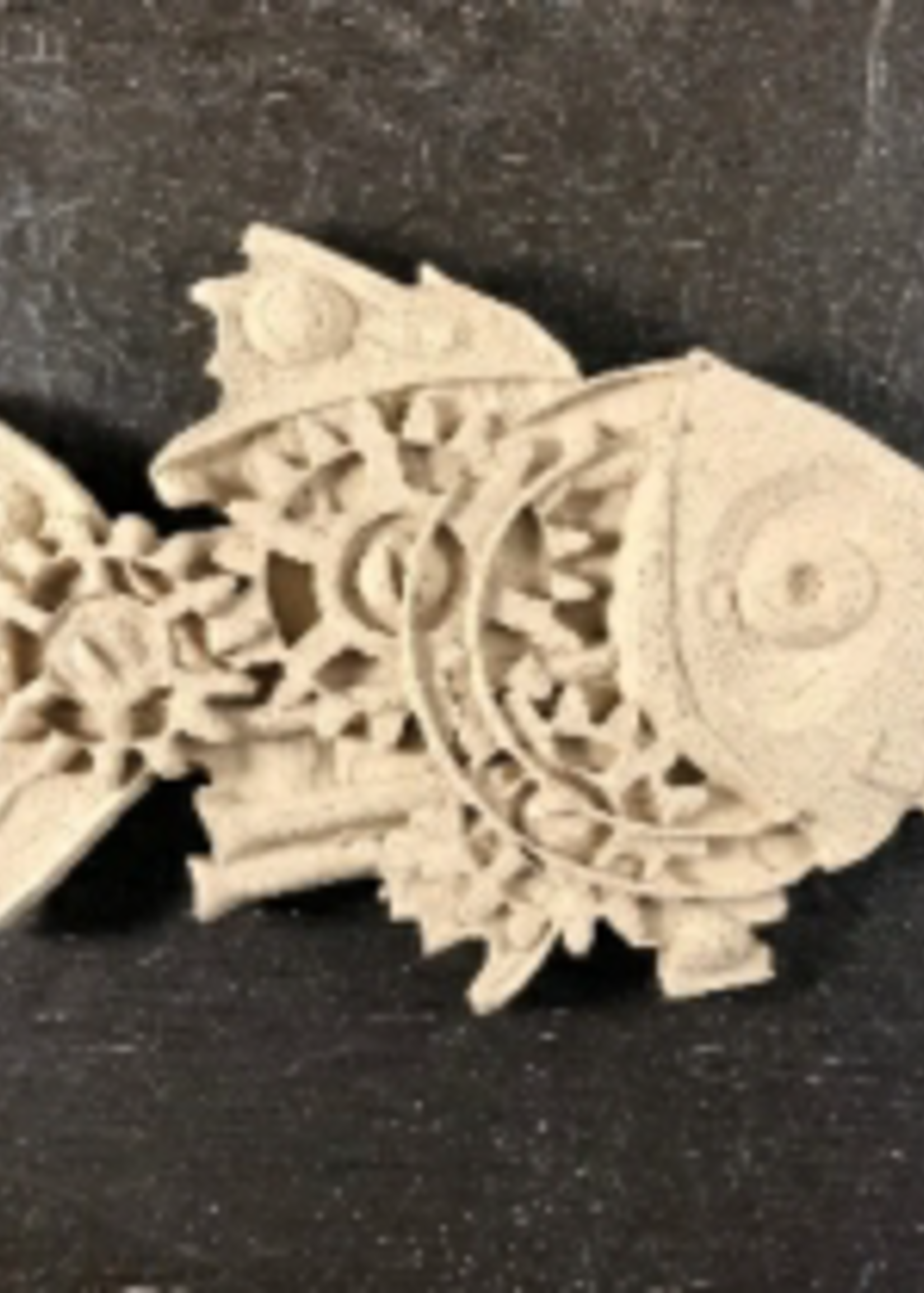 Woodubend No. 2016 Steampunk Fish 16 cm x 10 cm