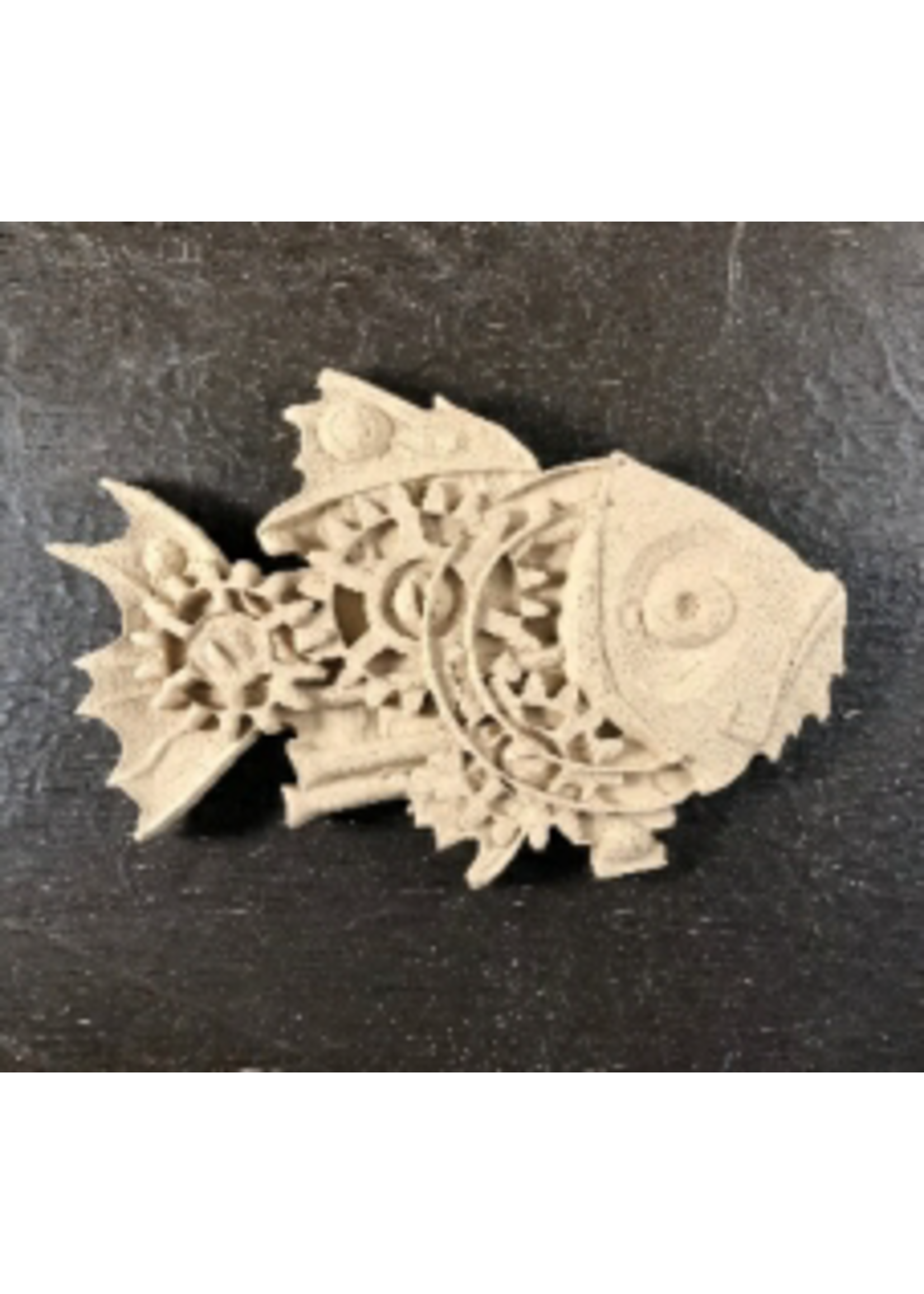 Woodubend No. 2016 Steampunk Fish 16 cm x 10 cm