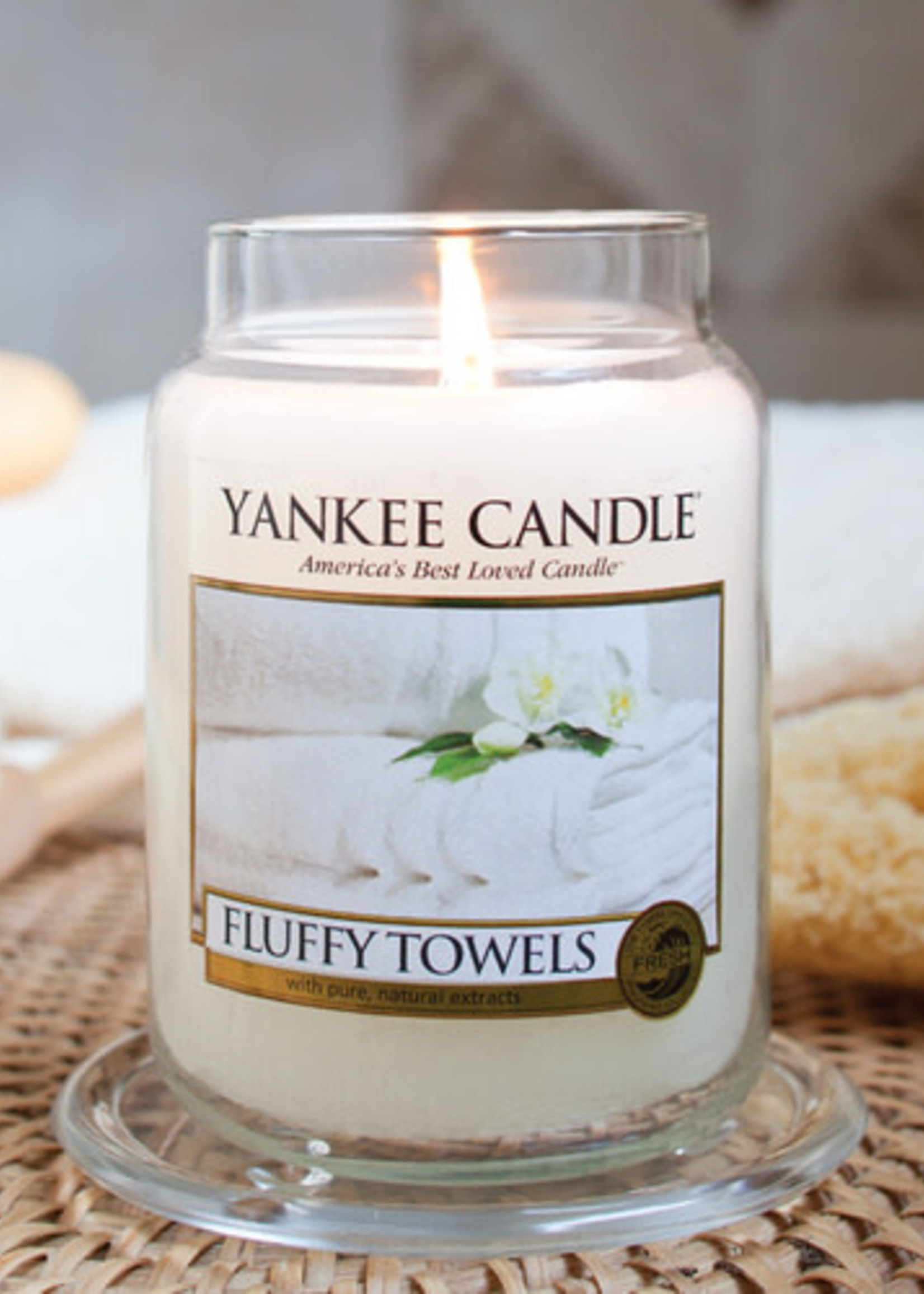 Yankee Fluffy Towels Large Jar Candle