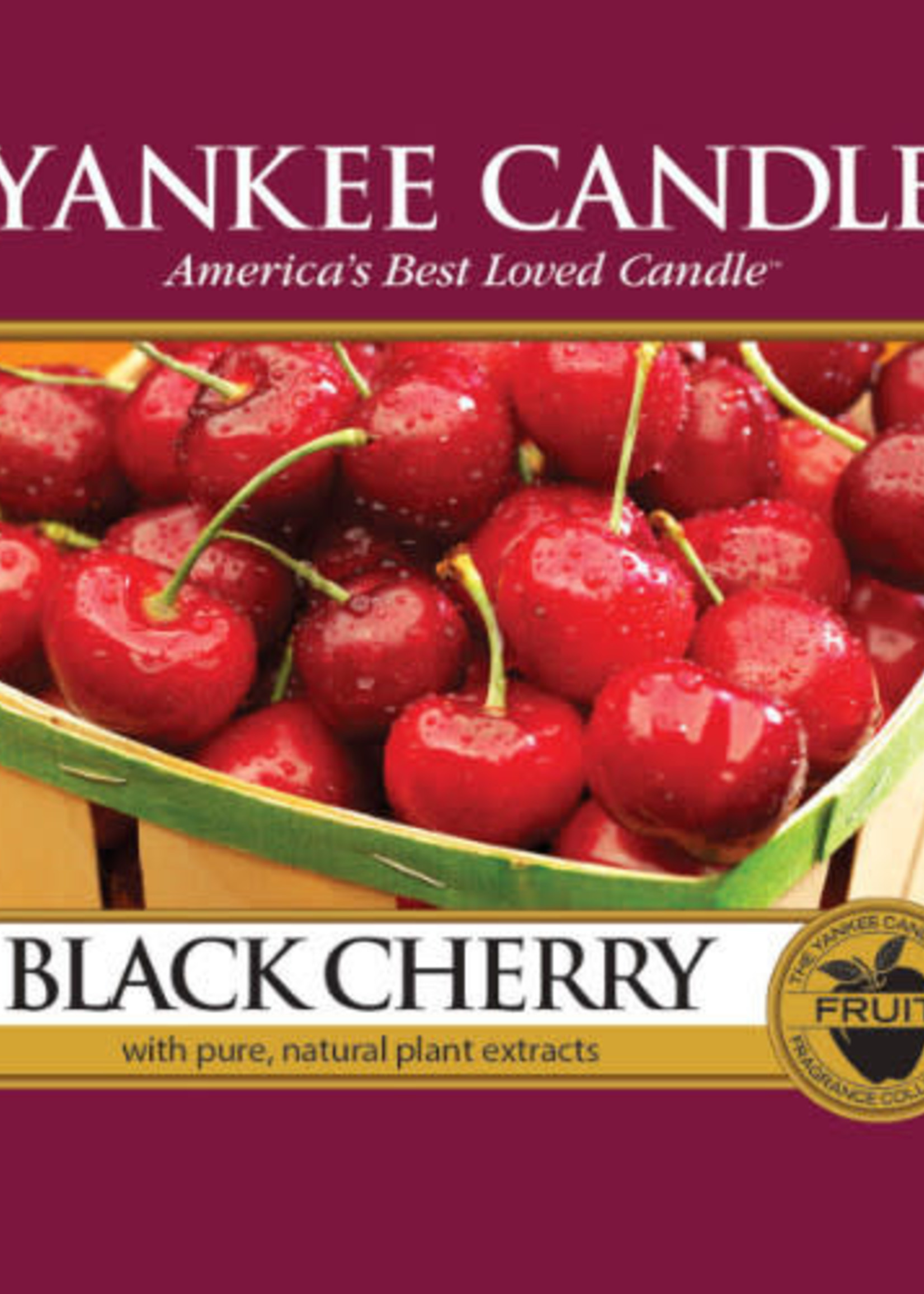 Yankee Black cherry Medium Jar Candle