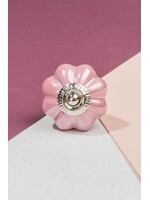 Ian Snow Pink Flower Knob