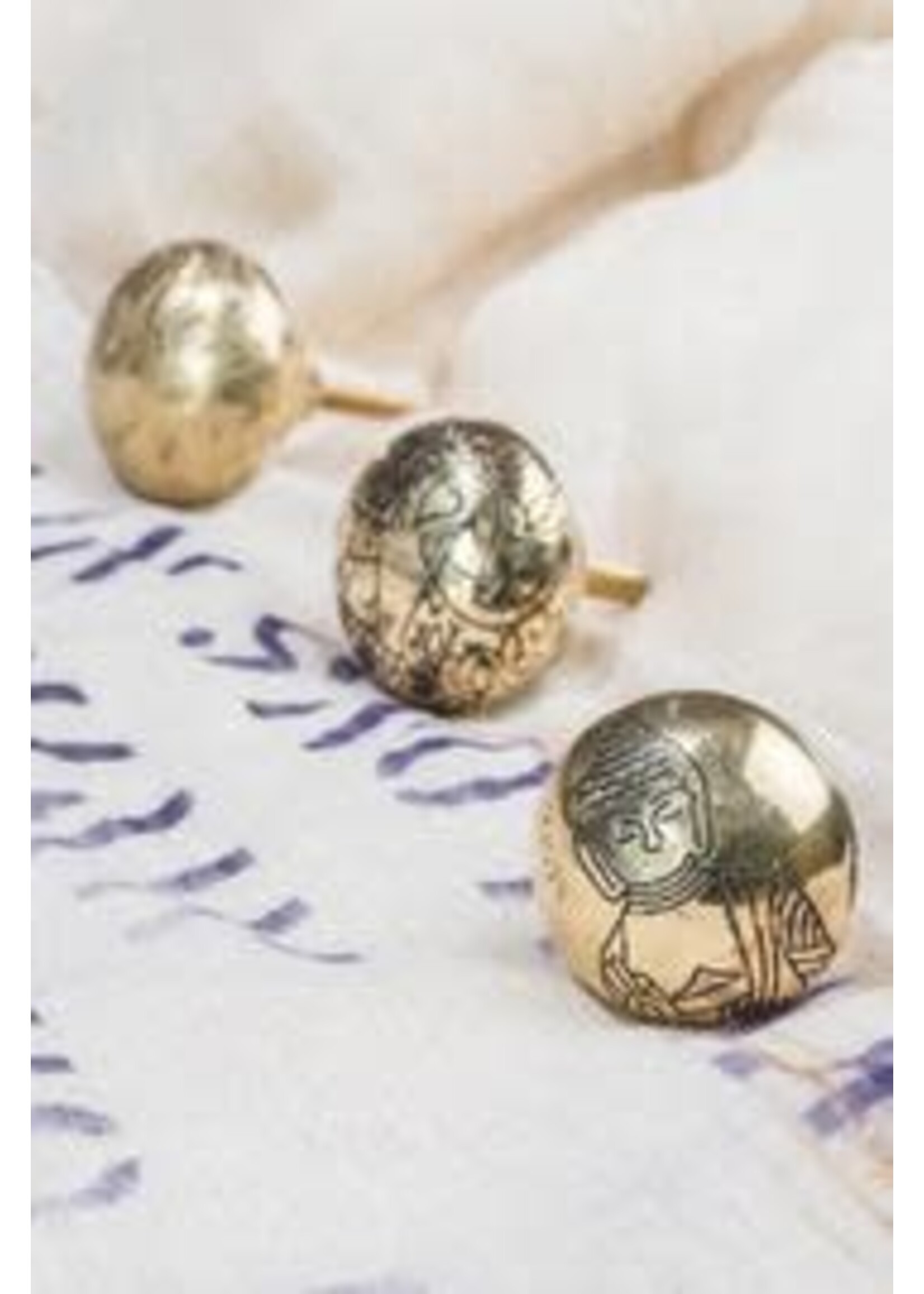 Ian Snow Gold Buddha Knob