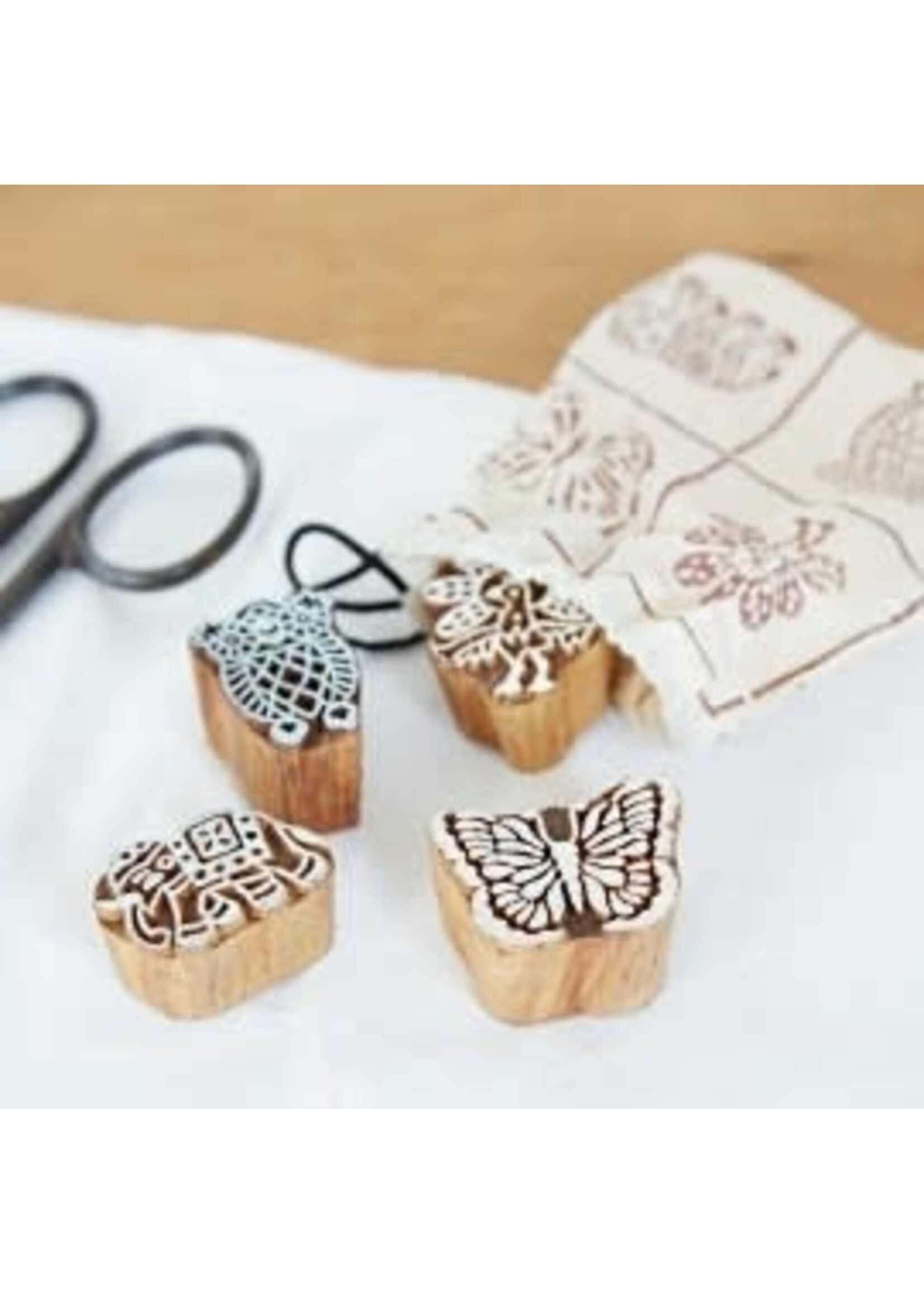 Paper High Wooden Blocks Animal 4 pack stamps