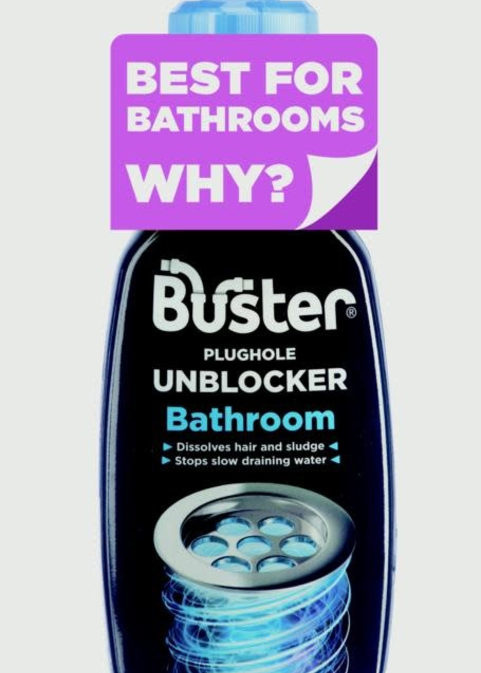 Buster Buster Plug Hole Unblocker 300ml - Bathroom