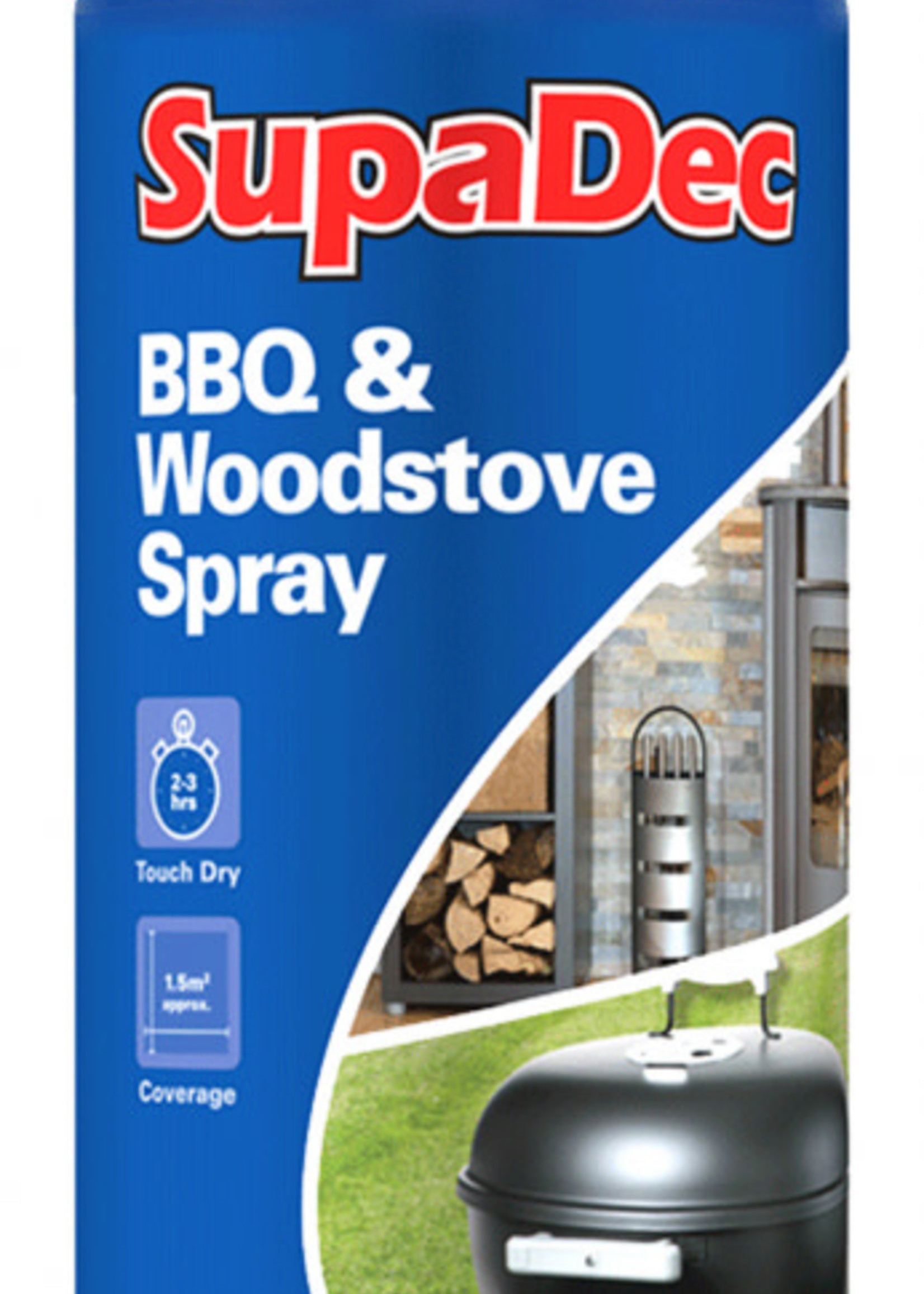 SupaDec SupaDec BBQ & Woodstove Spray Black 400ml