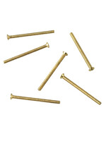 SupaFix Socket / Switch Plate Screws 30mm x M3.5 Brass x 1