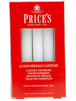 Price's Candles Price's Candles Household Candles 10 Pack White