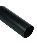 Polypipe Round Downpipe Black (Dia)68mm (L)3m approx