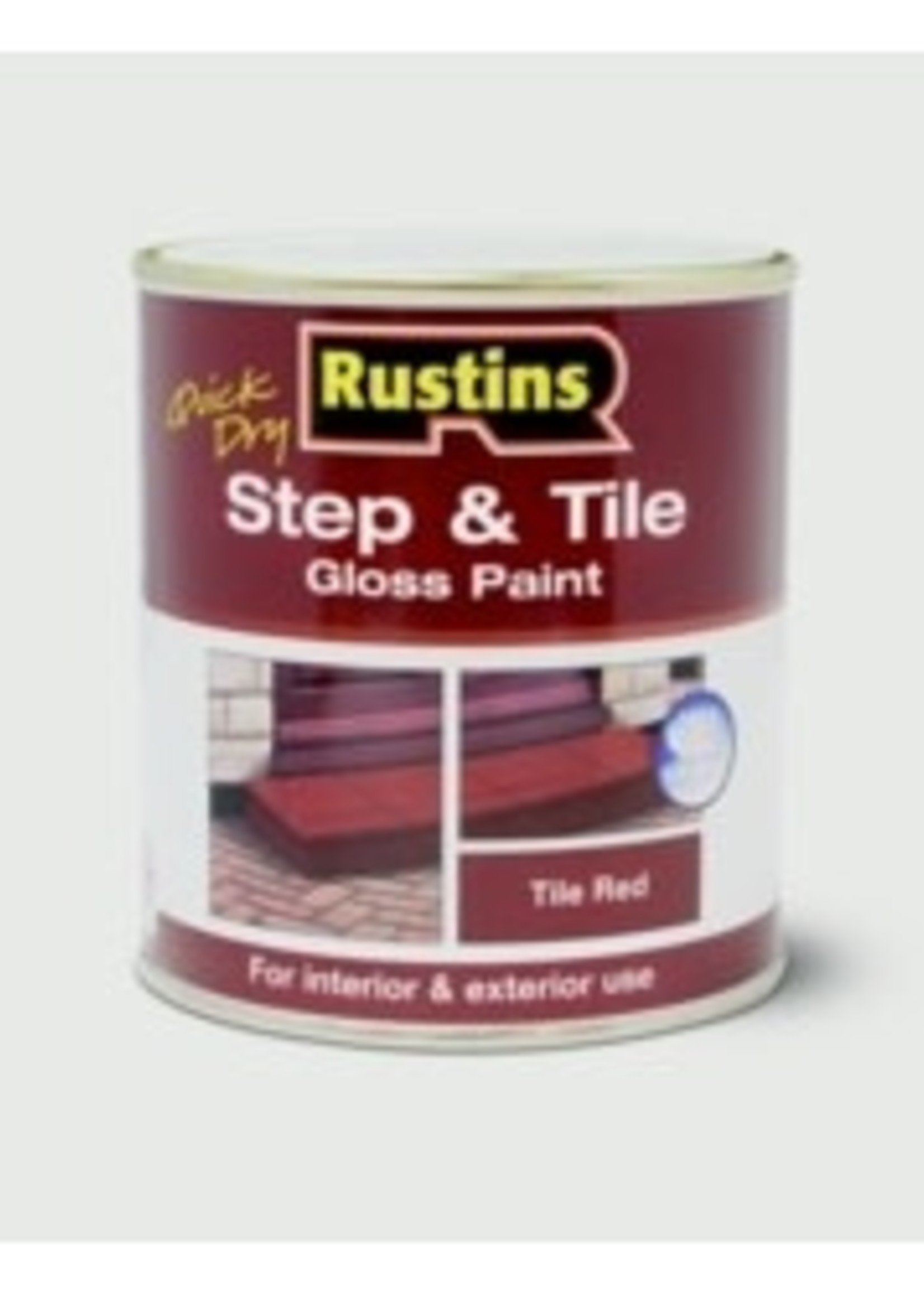 Rustins Rustins Quick Drying Step Tile Red 500ml