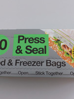 Tidyz Press & Seal Food & Freezer Bags Roll of 60