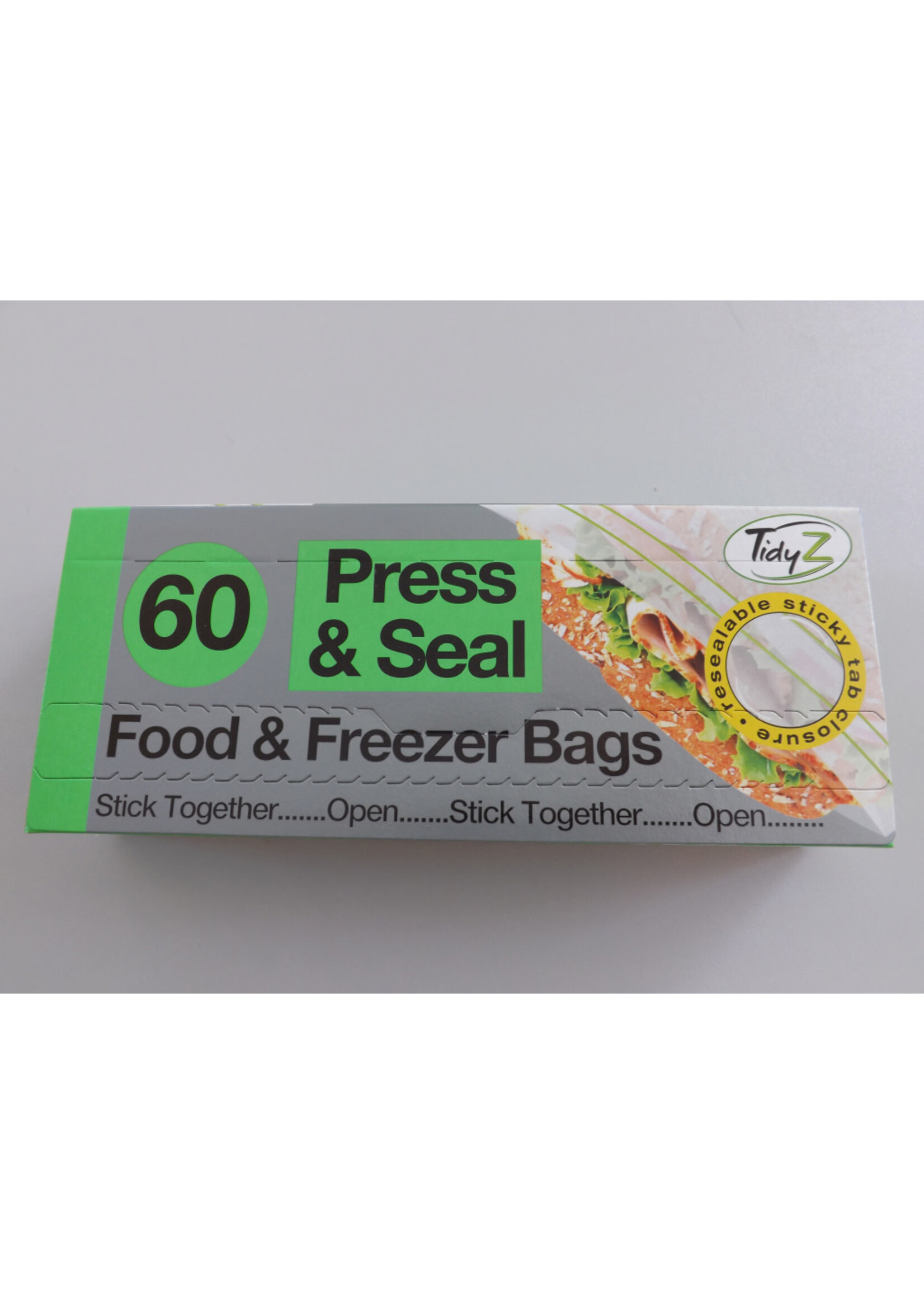 Tidyz Press & Seal Food & Freezer Bags Roll of 60