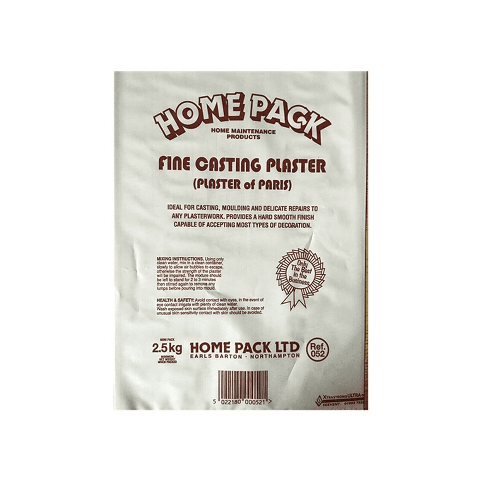 Plaster Of Paris 2.5KG Fine Casting Plaster For Moulding & Delicate Repairs DIY Clock’s Home