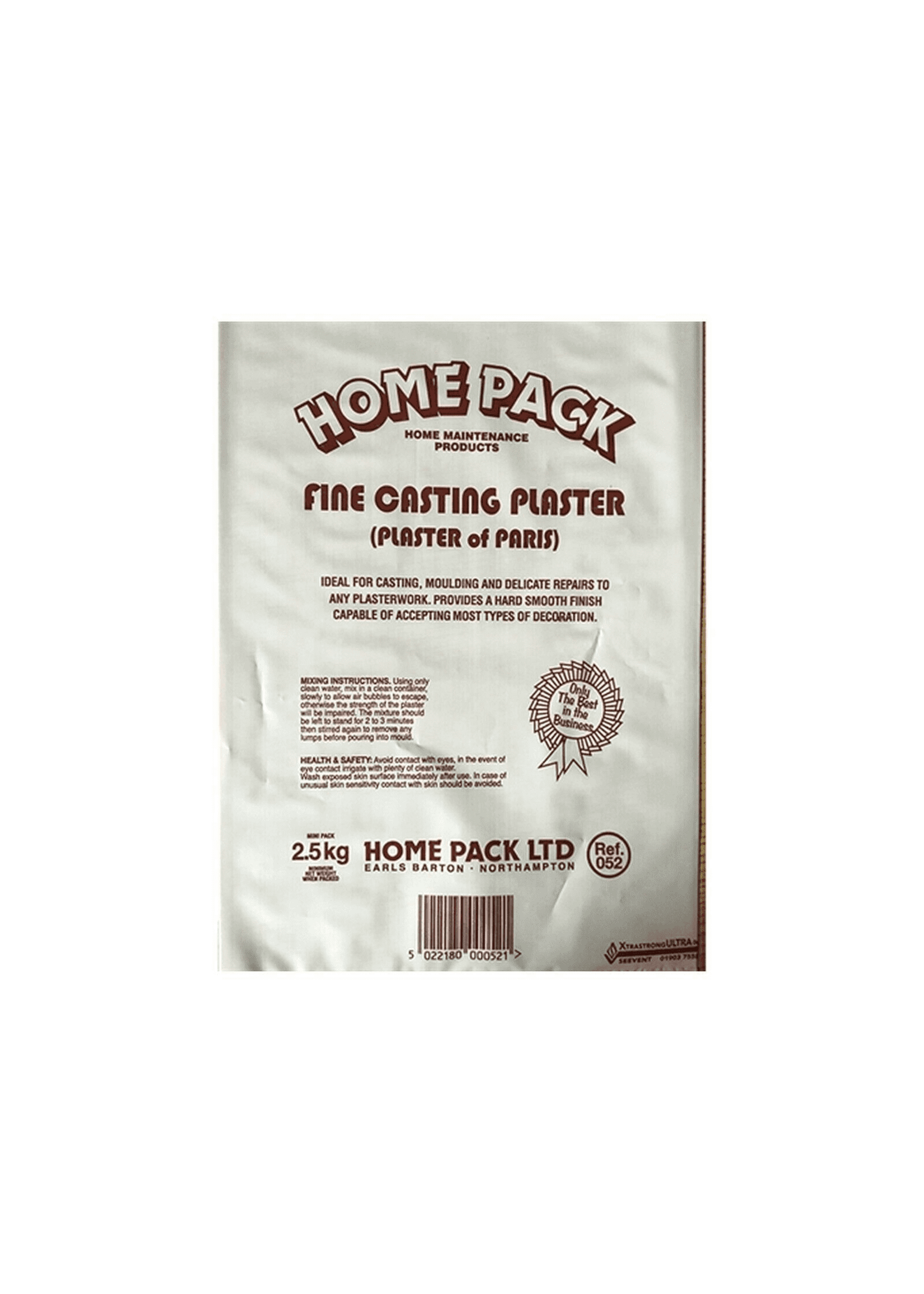Homepack Ltd Plaster Of Paris 2.5KG Fine Casting Plaster For Moulding & Delicate Repairs DIY