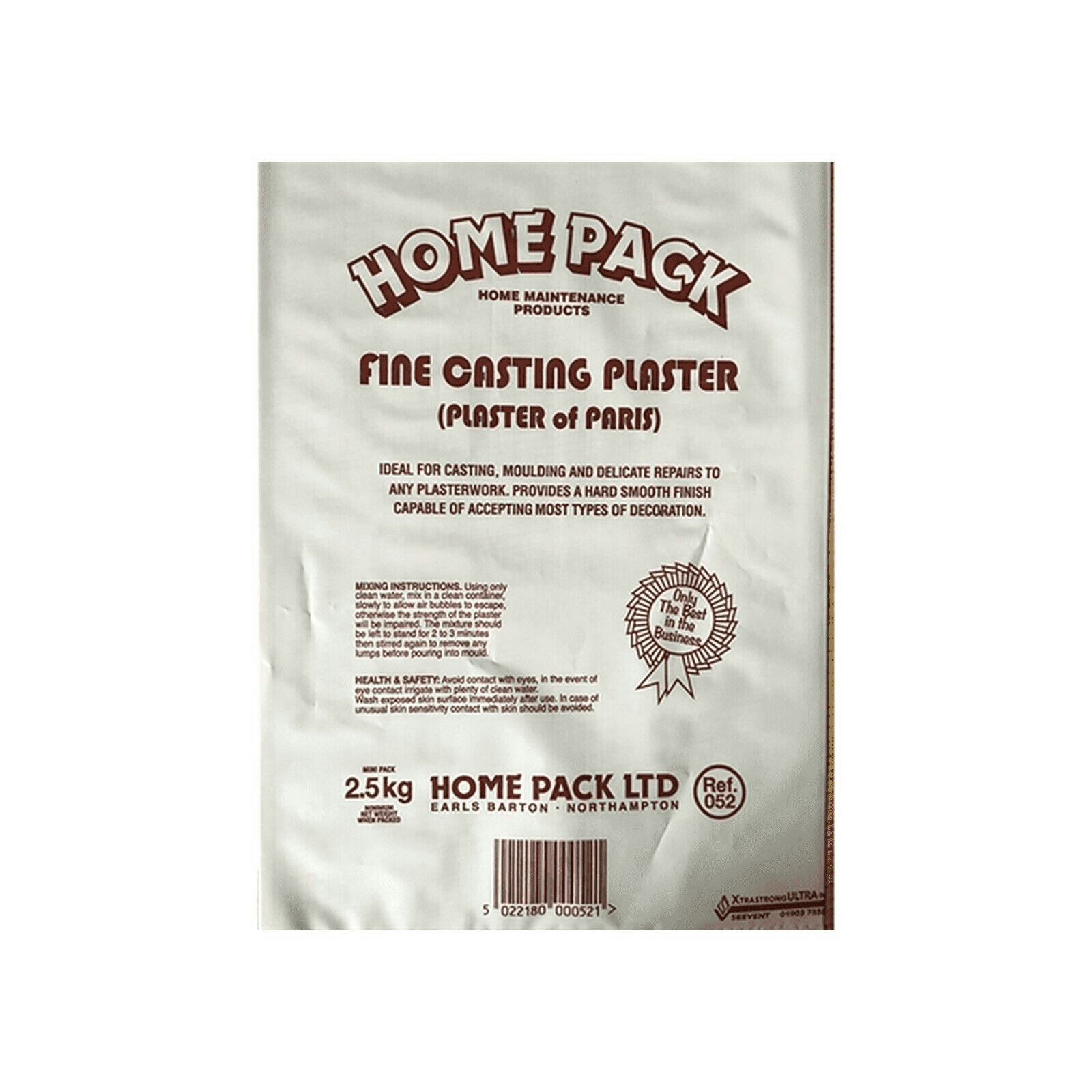 Plaster Of Paris 2.5KG Fine Casting Plaster For Moulding & Delicate