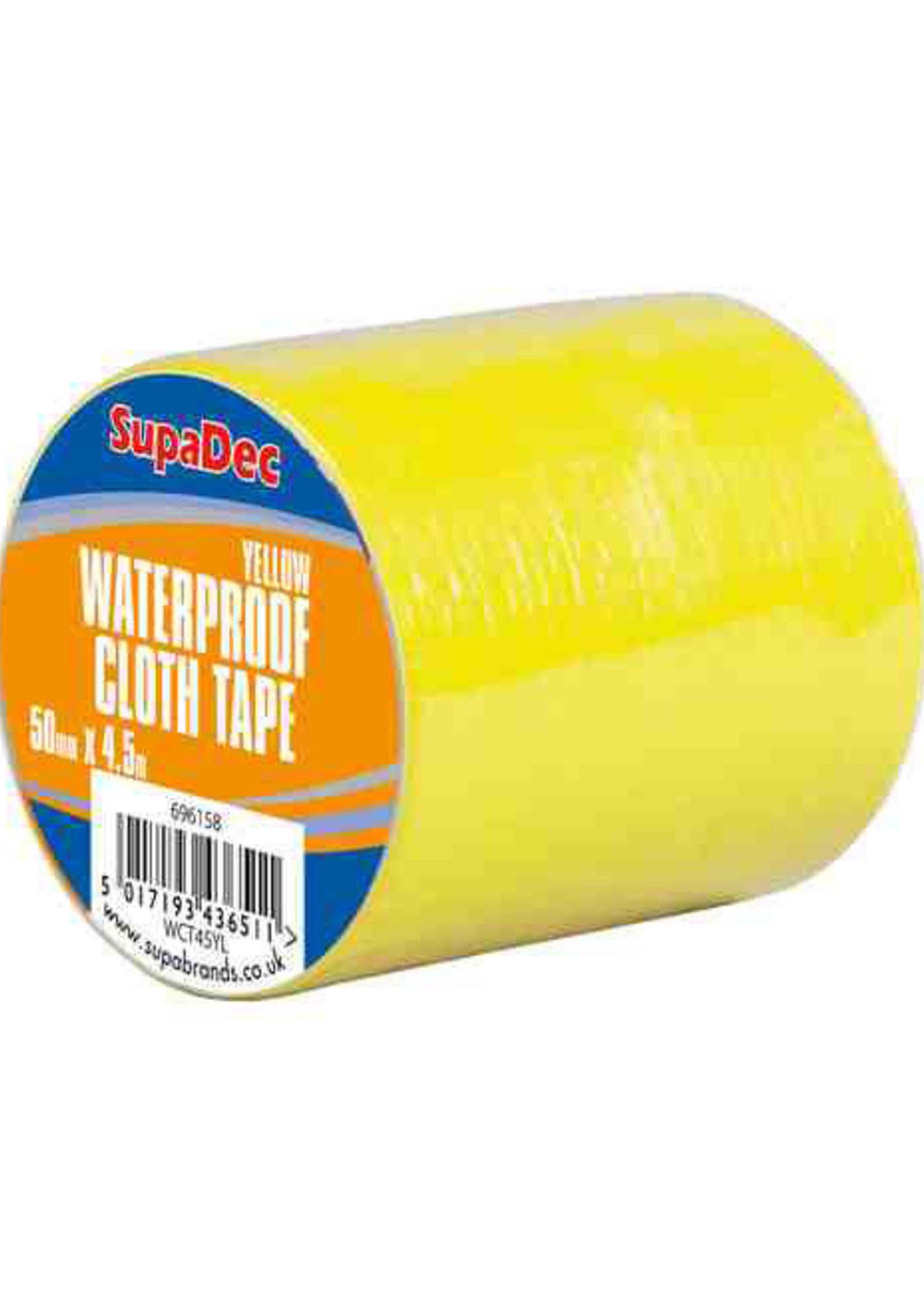 SupaDec SupaDec Waterproof Cloth Tape 48mm x 4.5m Yellow