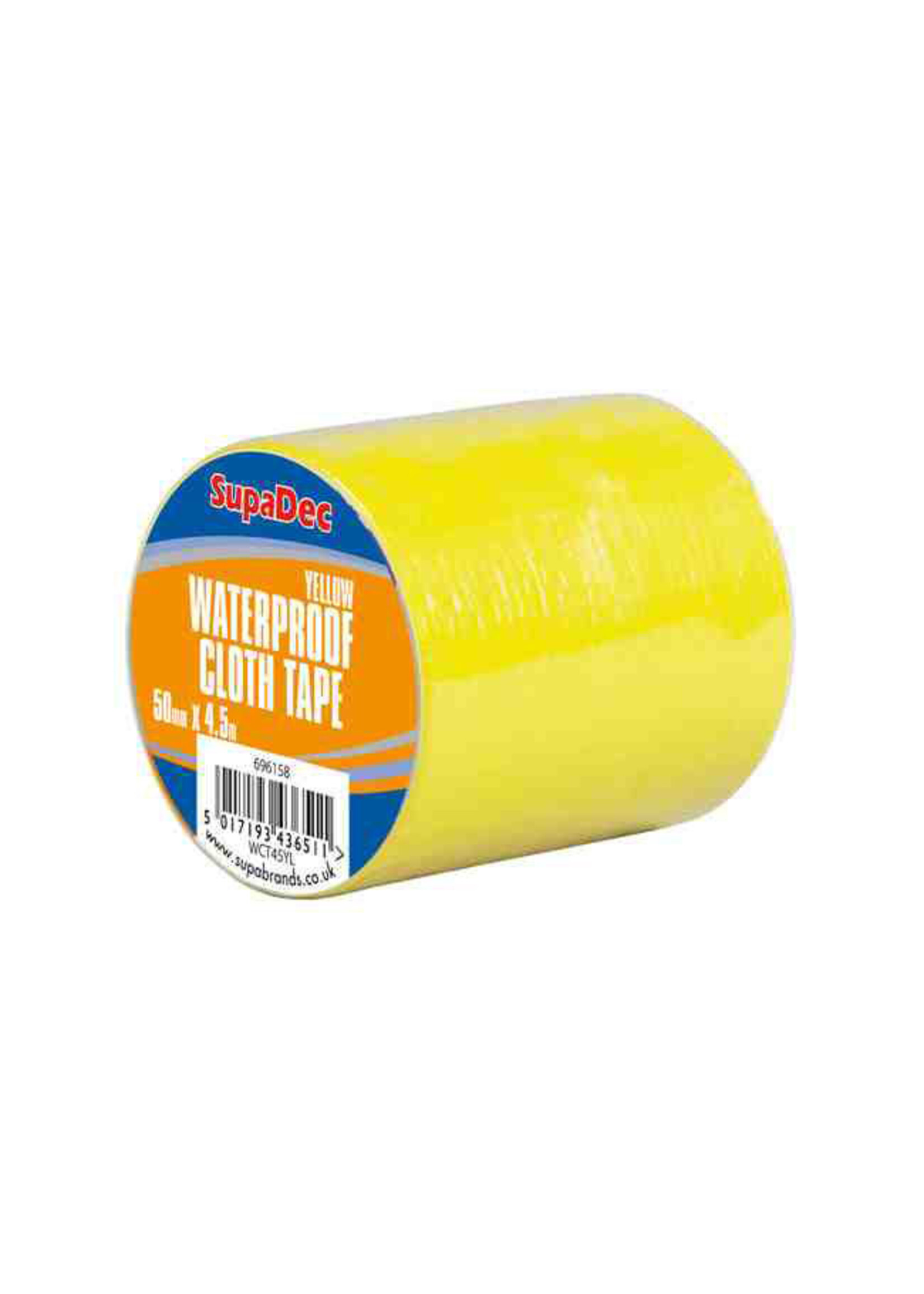 SupaDec SupaDec Waterproof Cloth Tape 48mm x 4.5m Yellow