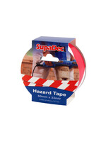 SupaDec SupaDec Hazard Tape Red / White 50mm x 33mtr