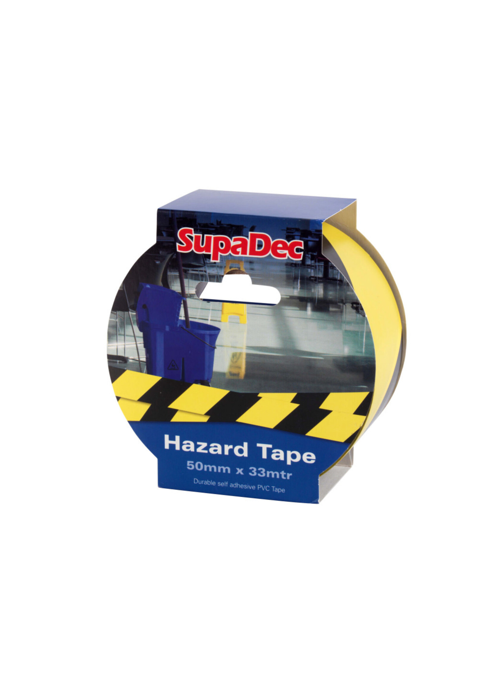 SupaDec SupaDec Hazard Tape Yellow / Black 50mm x 33mtr