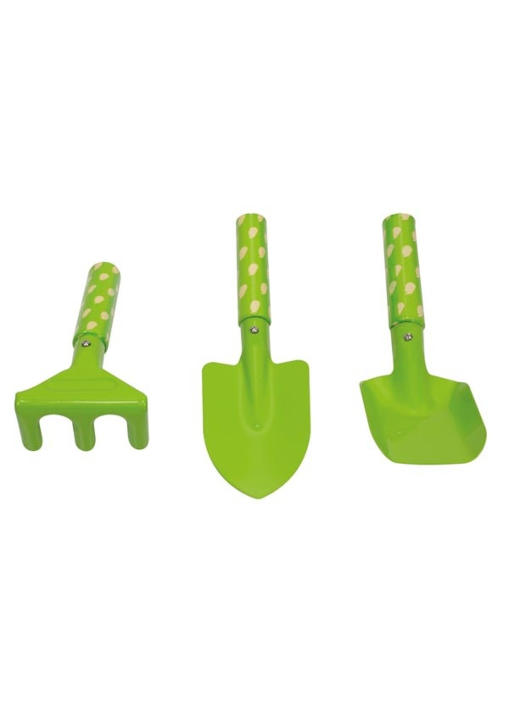 Steel set 3 garden tools small/ child set blue or green