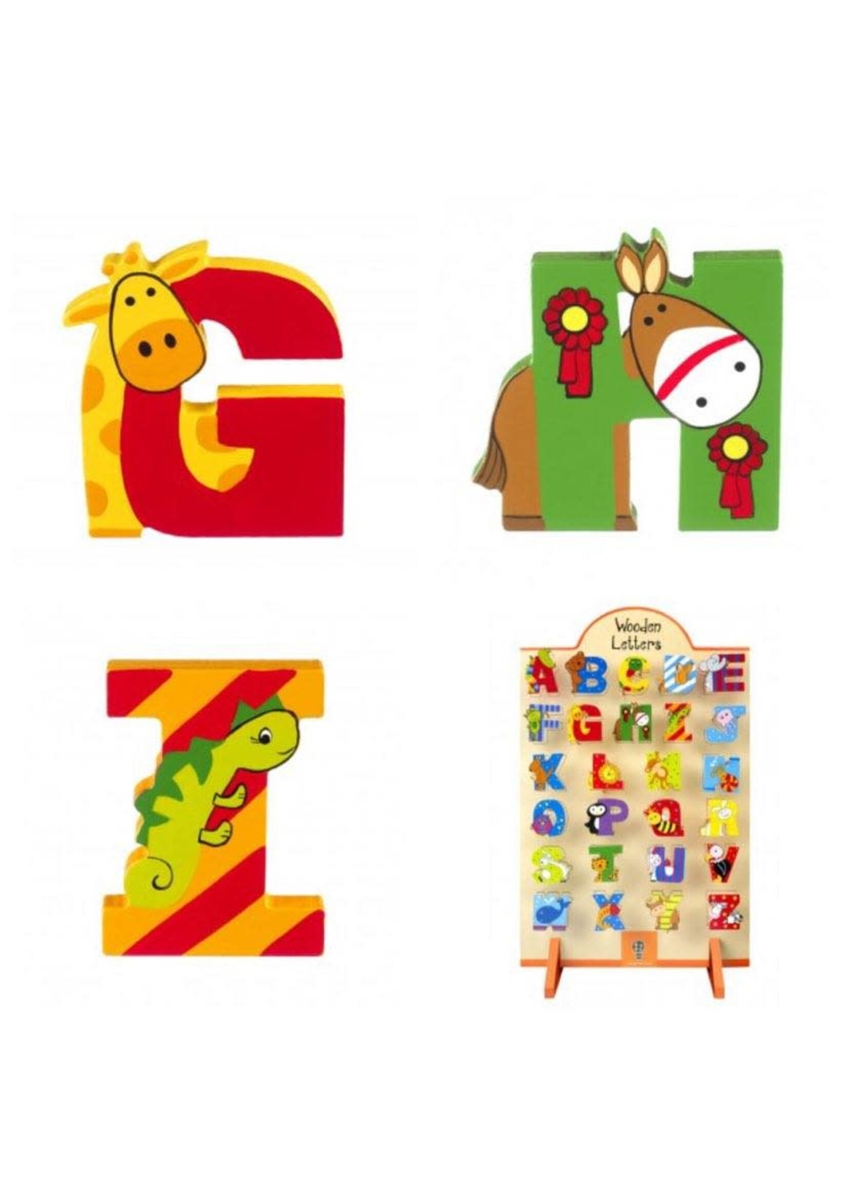 Orange Tree Letters  Painted Wood