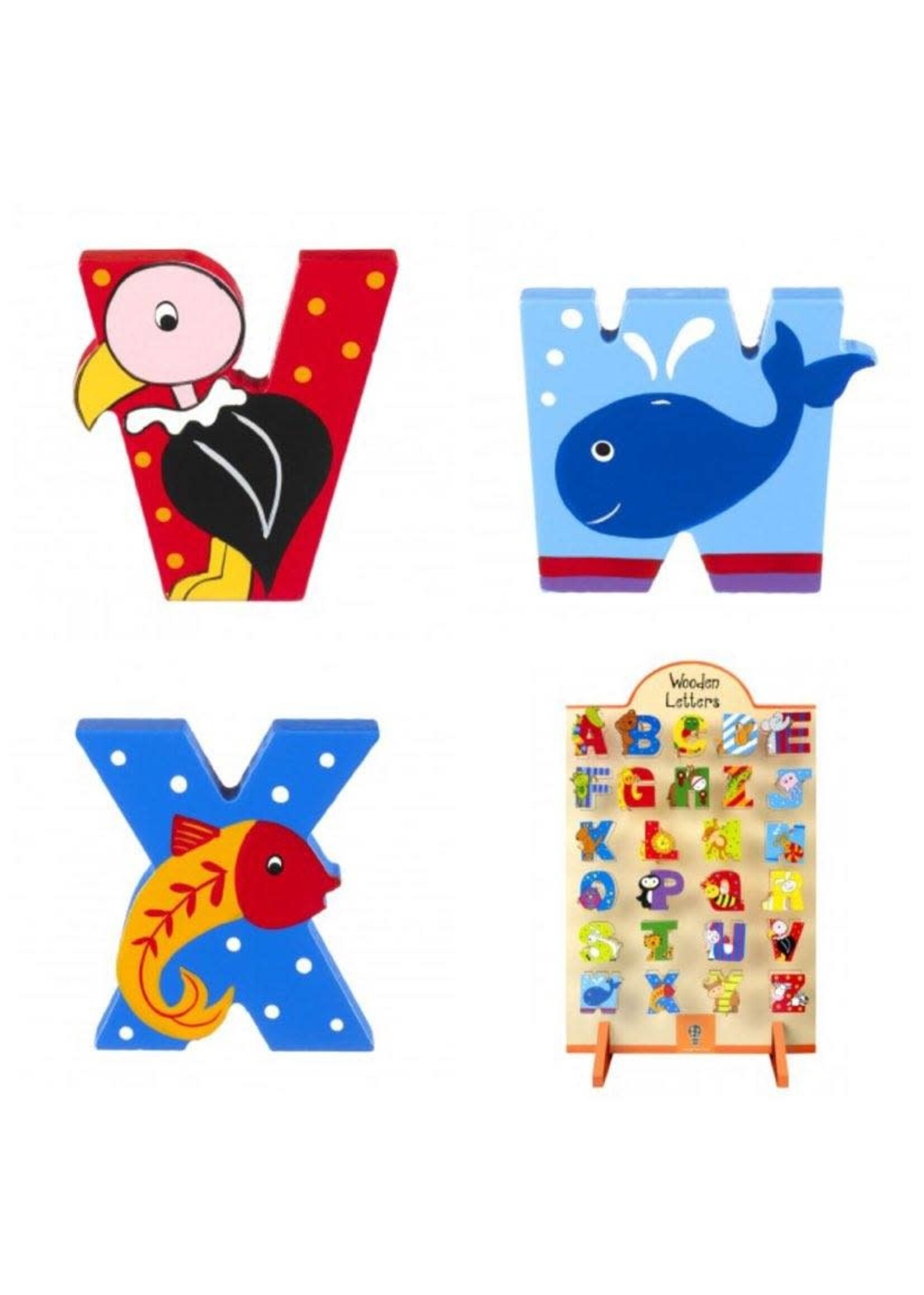 Orange Tree Letters  Painted Wood