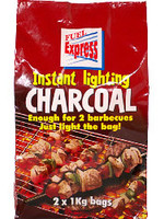 Fuel Express Fuel Express Instant-Light Lumpwood Charcoal 2 x 1kg bags