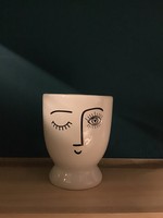 Doll Face Heart Eye Planter