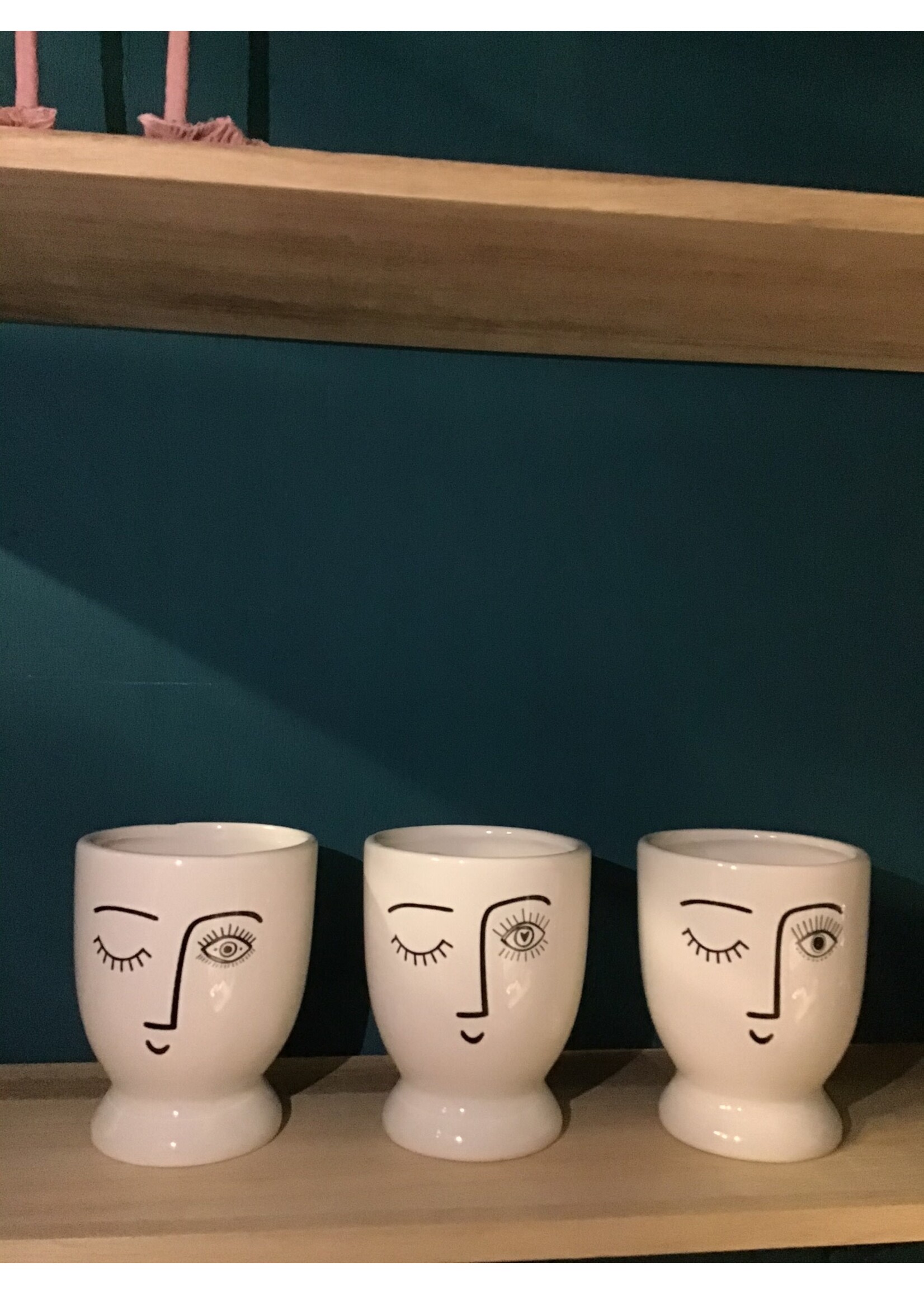 Doll Face Black Eye Planter