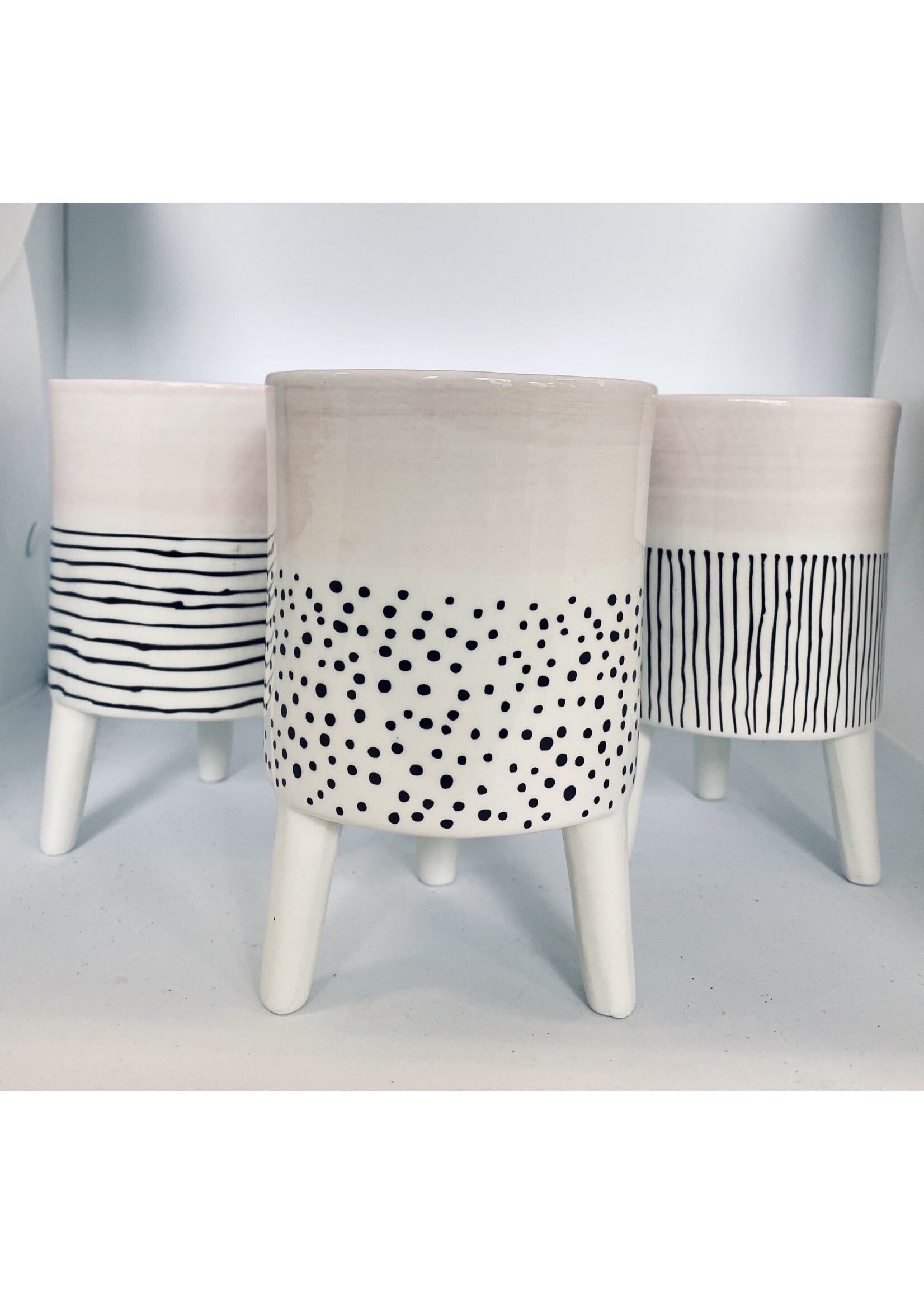 Stripes Across Planter On Legs