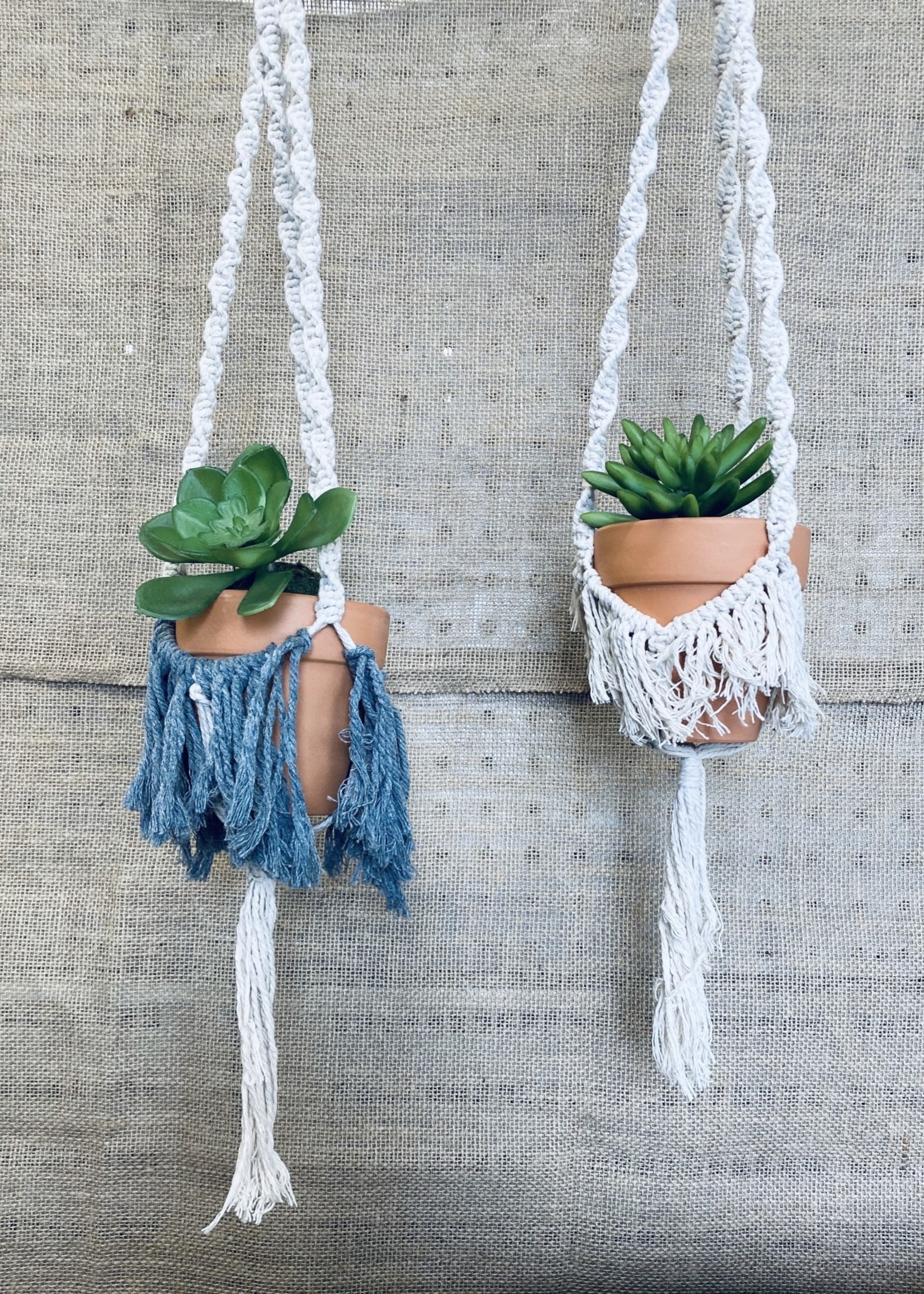 Macrame With Terracotta Pot