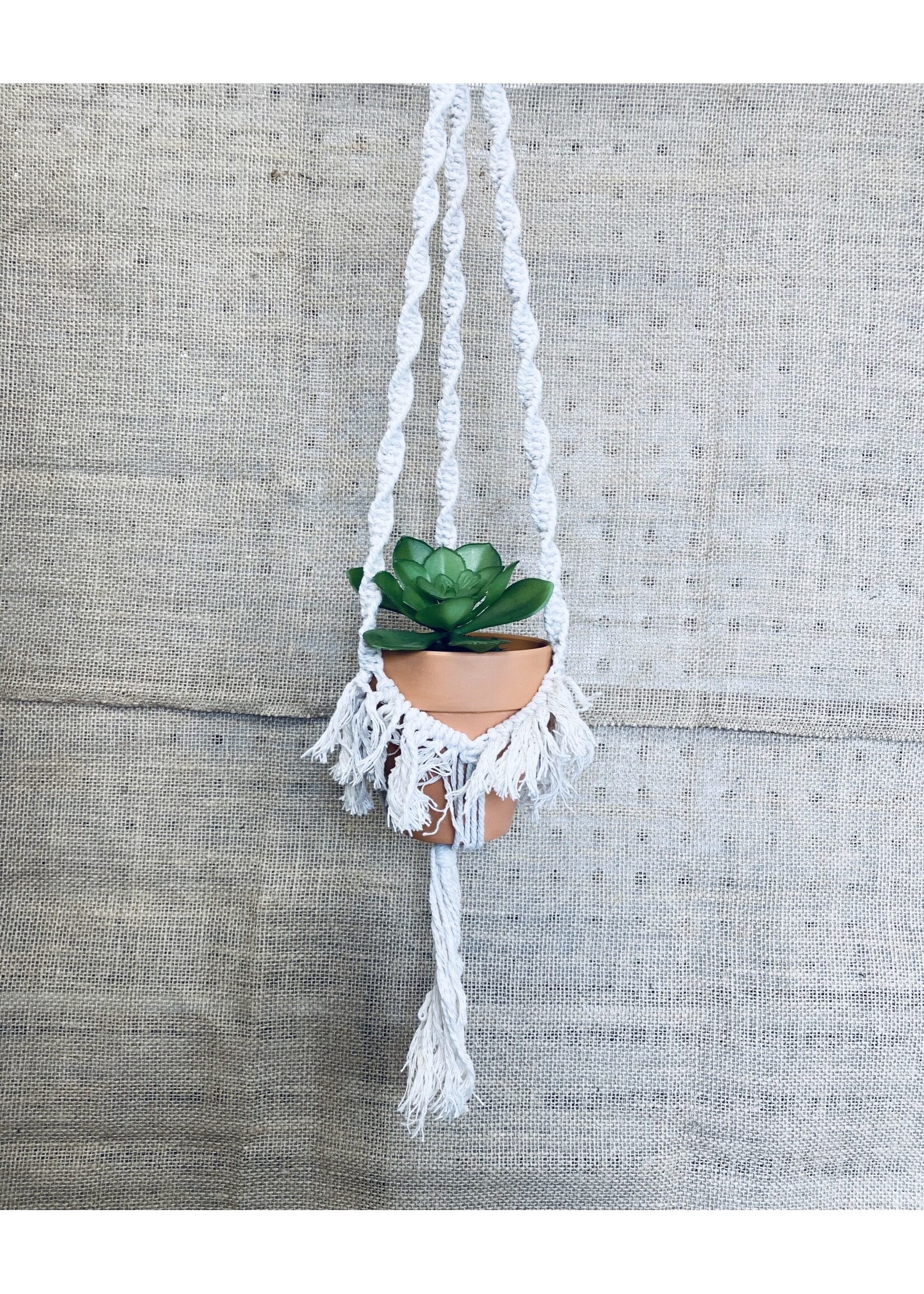 Macrame With Terracotta Pot