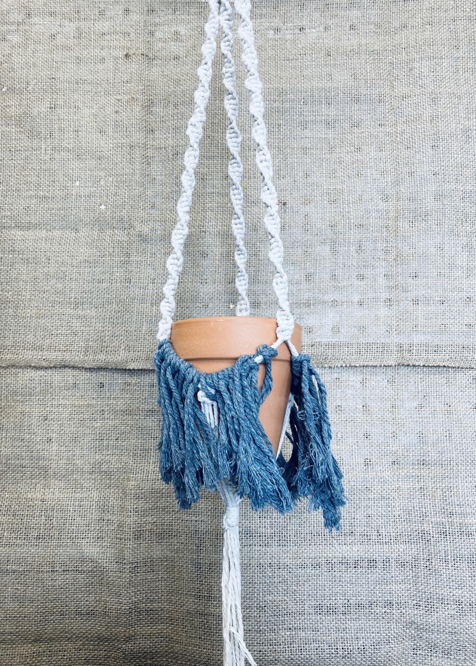 Macrame With Terracotta Pot