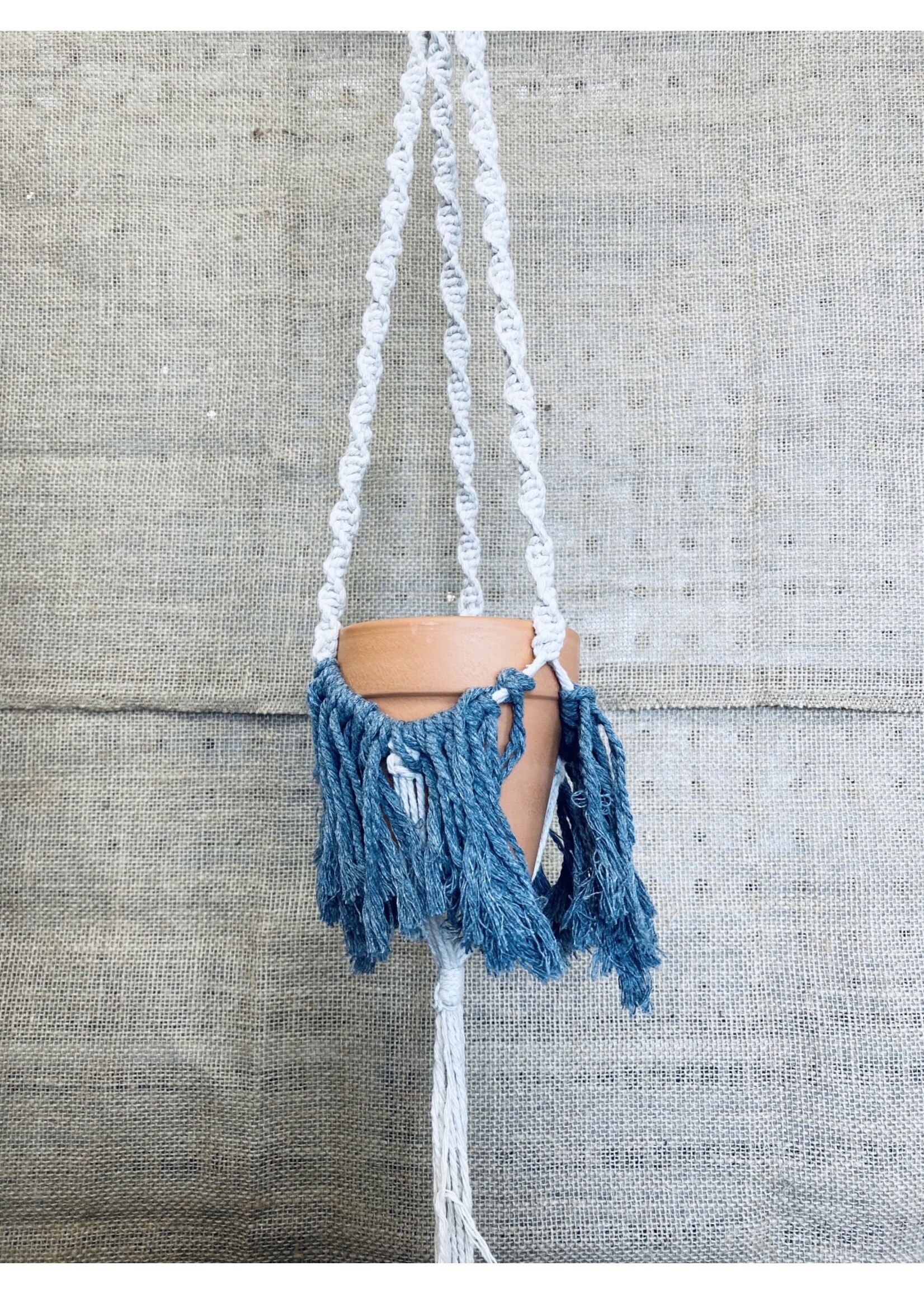 Macrame With Terracotta Pot