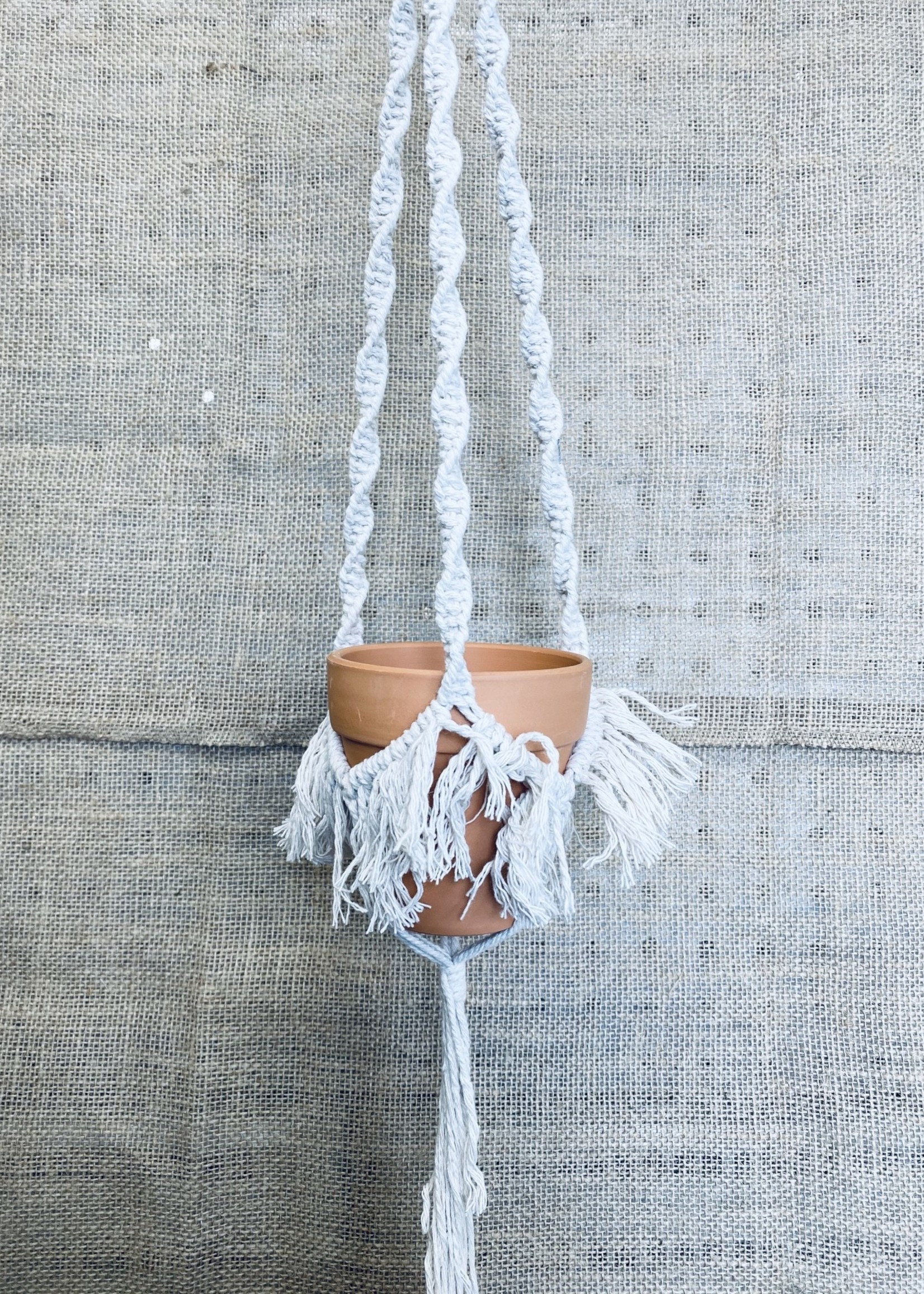 Macrame With Terracotta Pot