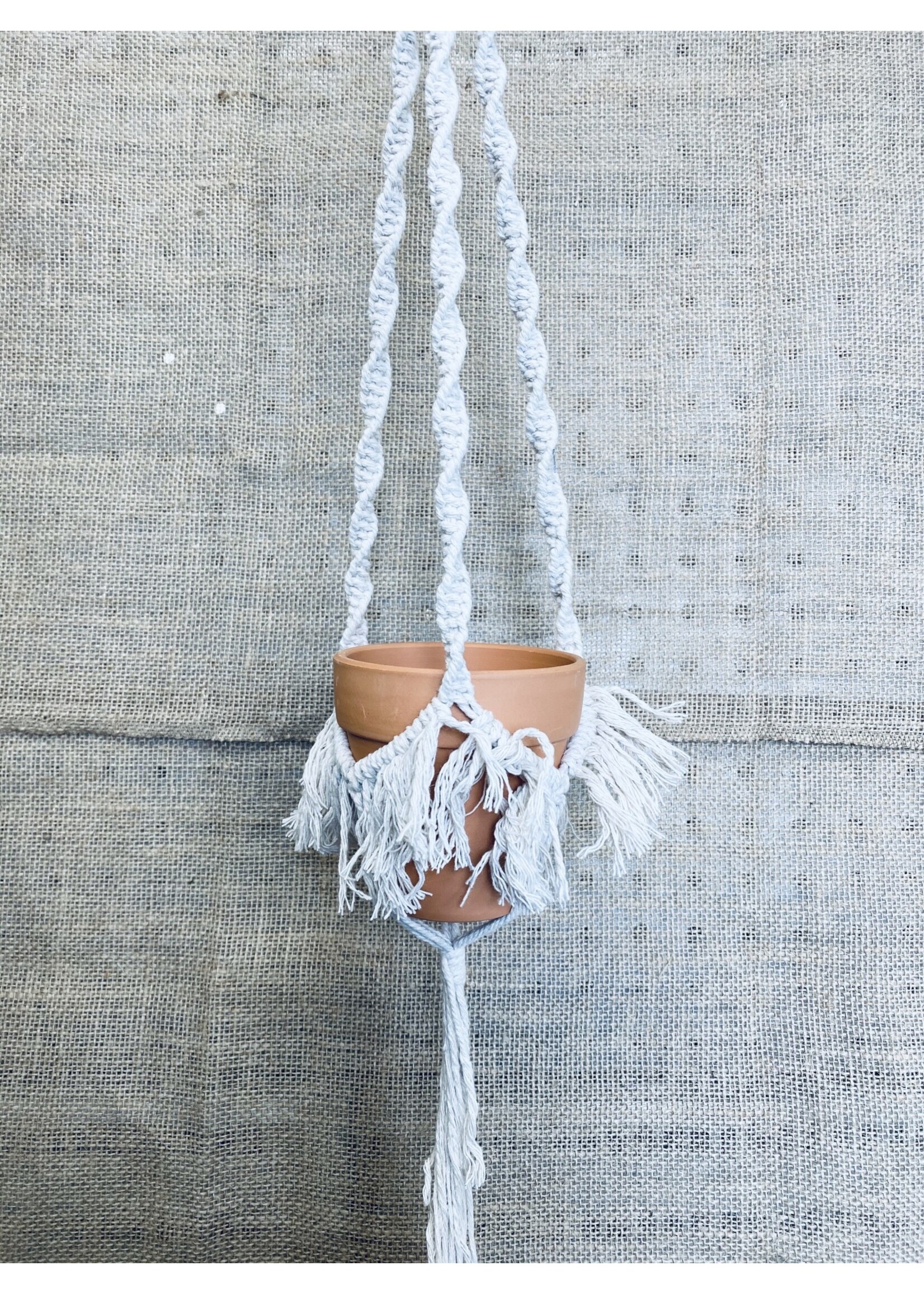Macrame With Terracotta Pot