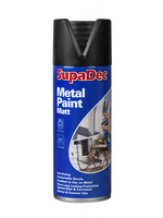 SupaDec Spray Paint  400ml  Black Matt Metal