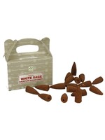 Satya White Sage Backflow Cones