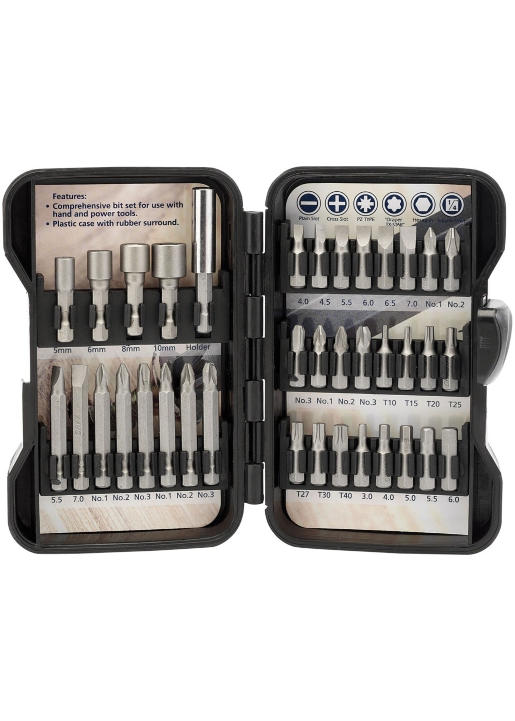 Draper Draper Insert Bit Set 37 Piece