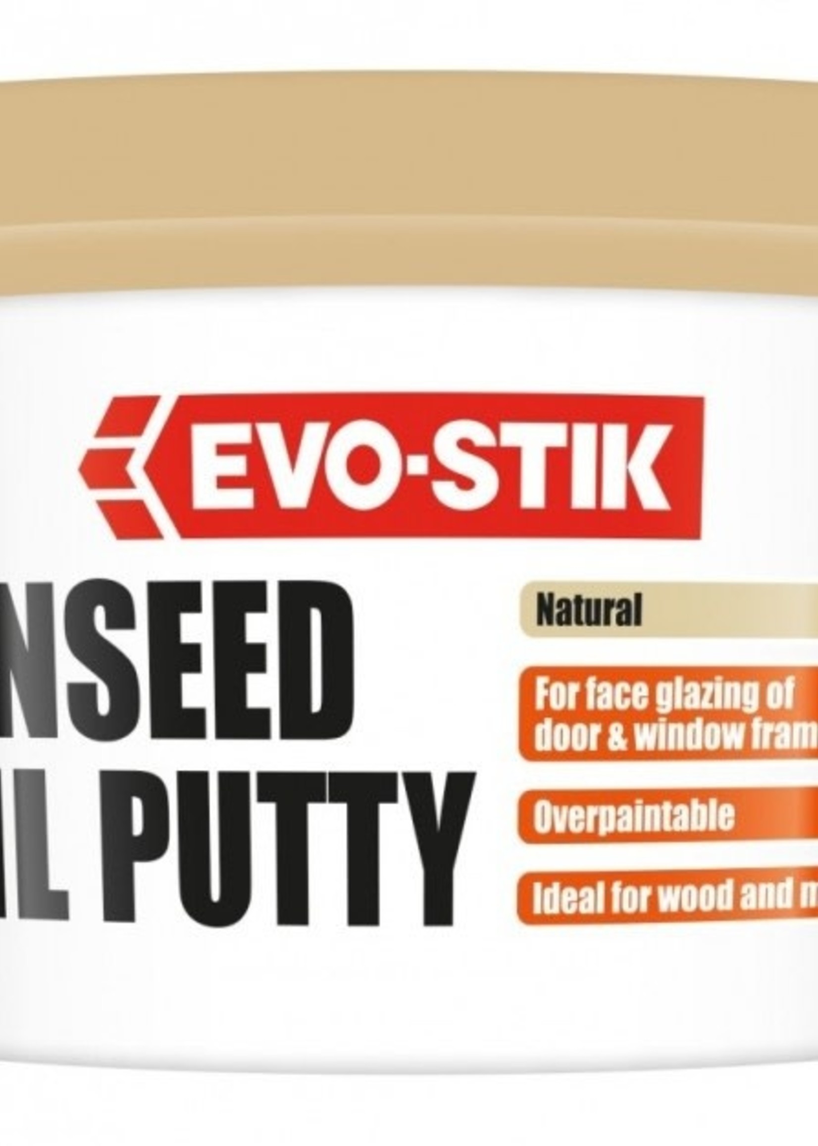 Bostik Evo-Stik Multi-Purpose Linseed Oil Putty 500g Natural