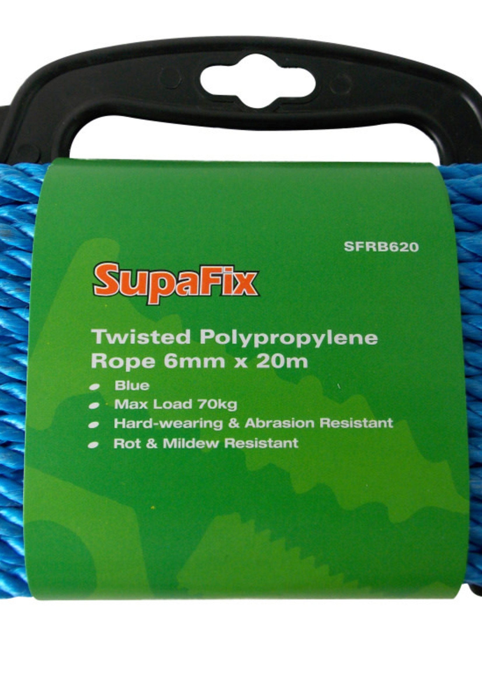 Securit Twisted Polypropylene Rope  6mm x 20m Blue