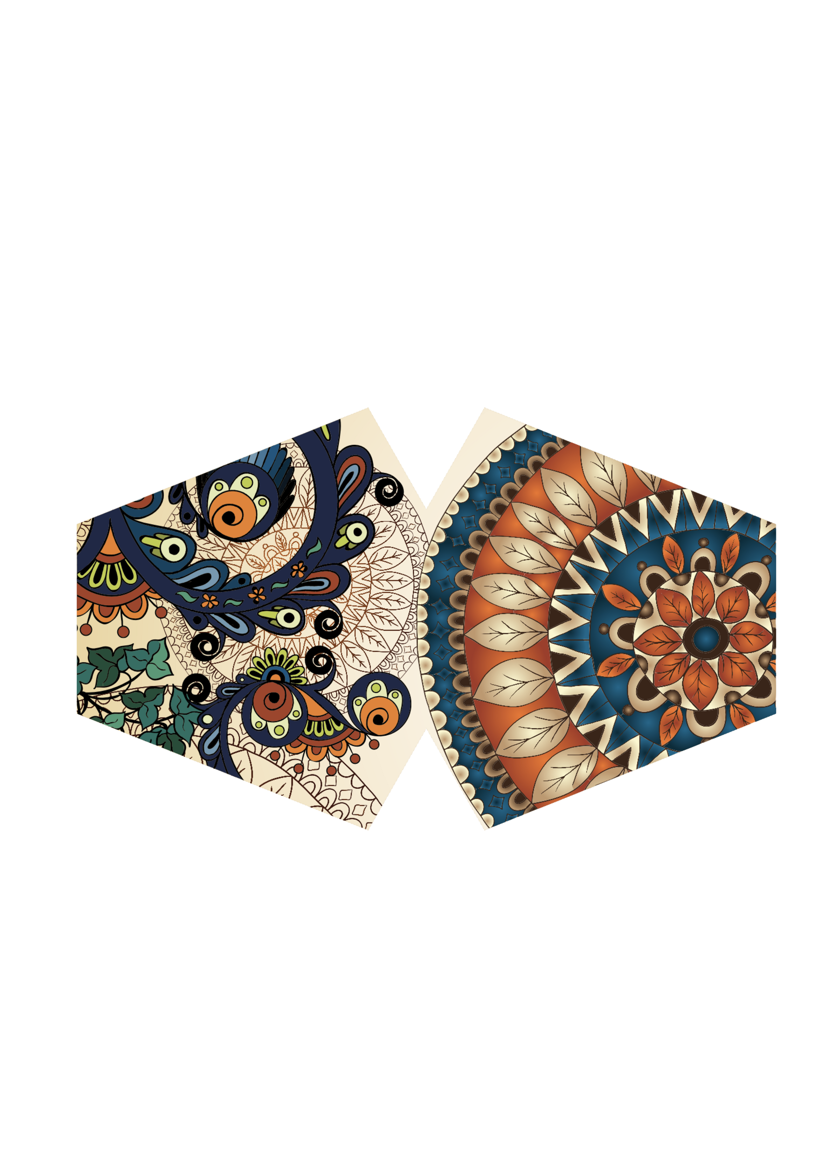 Ancient Wisdom Golden Leaves Adult Mask