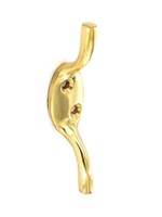 Securit cleat hook brass S6581