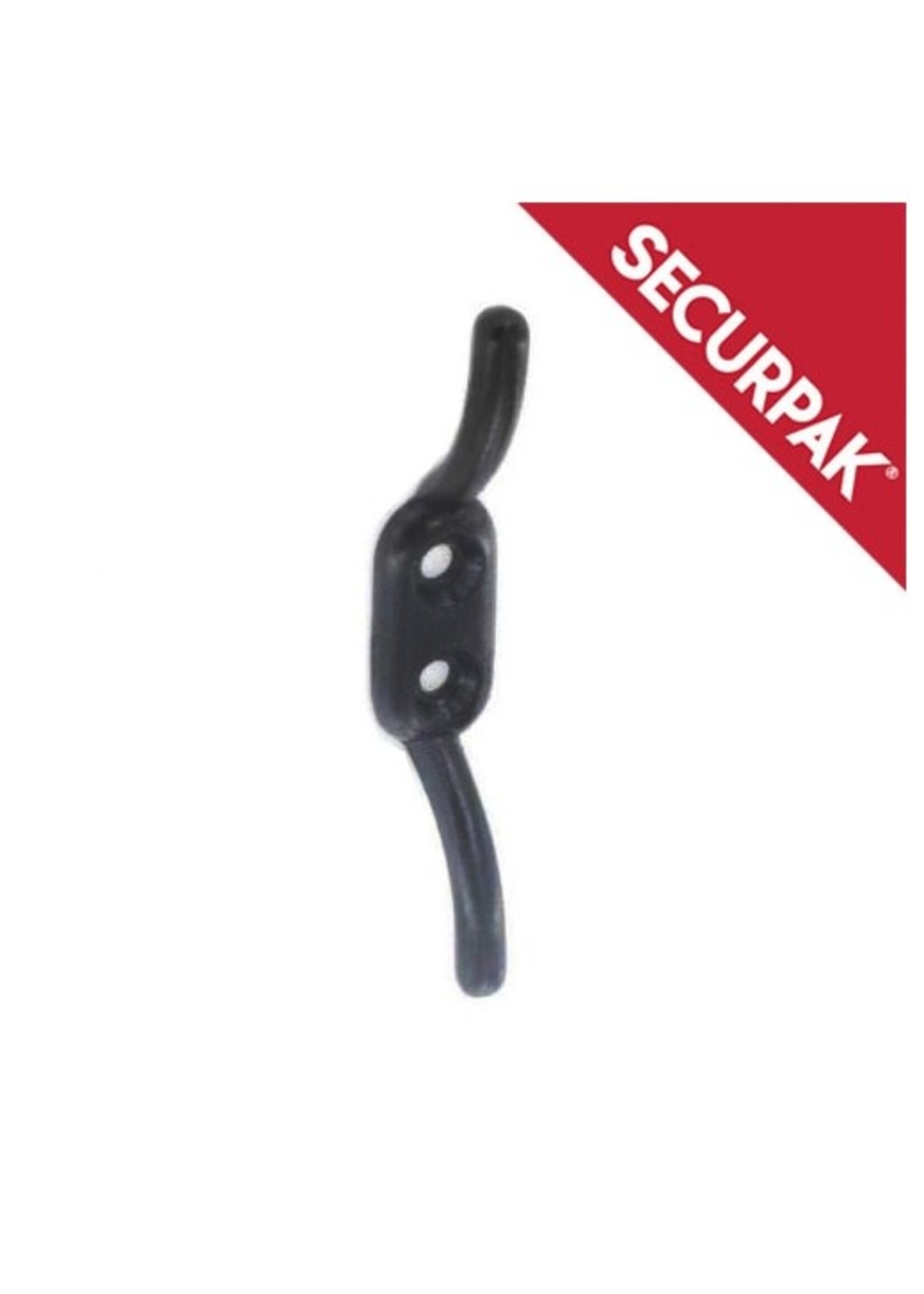 Securpak Cleat Hook 90mm Black