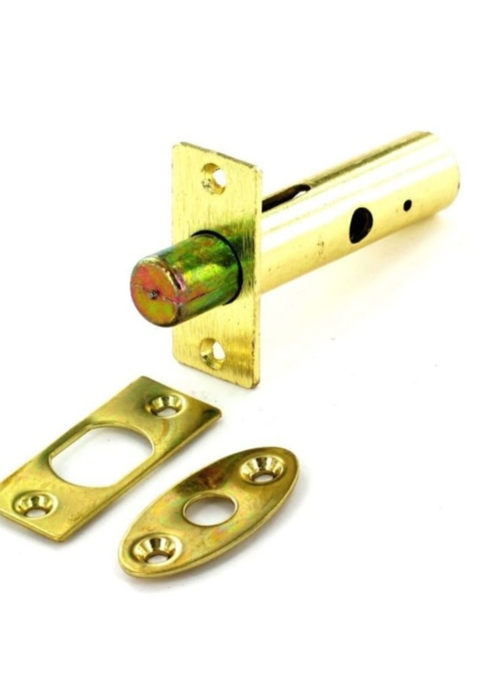 Securit Security Door Bolt Brassed 60mm S1062