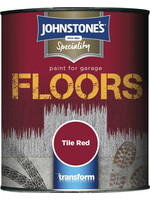 Johnstone's Garage floor Paint semi gloss  Red 750ml