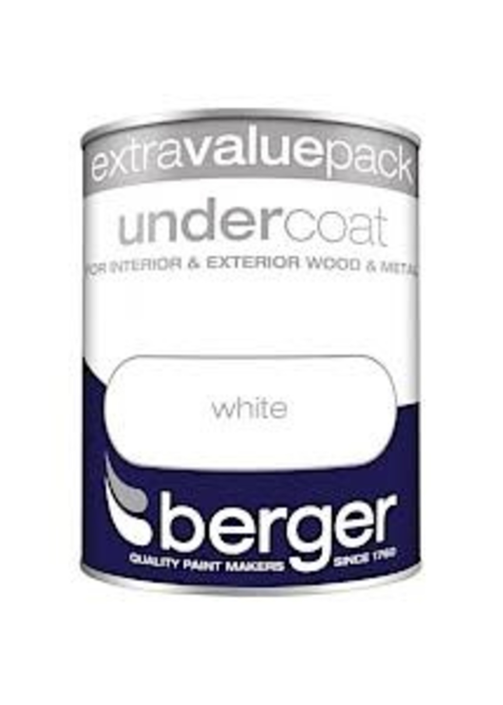 Crown Berger Undercoat 1.25L Pure Brilliant White PBW