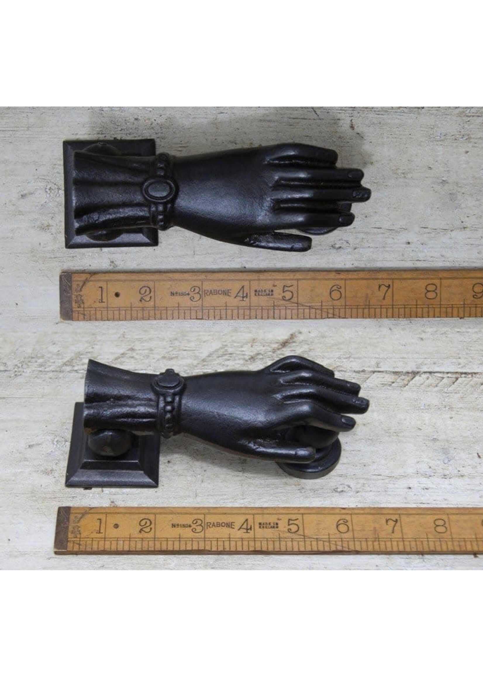 Cottingham Collection Door Knocker Hand Design Antique Iron 100MM